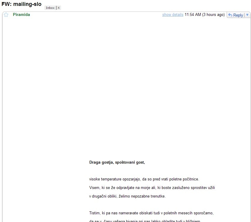 Preprost mejling Preprost mejling