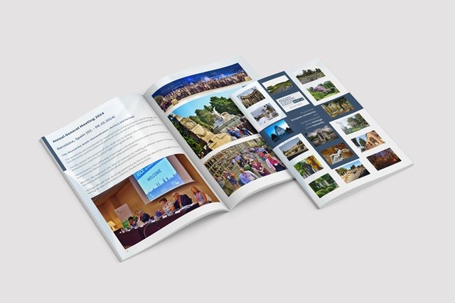 Brochure for ASCE produced by a marketing agency working with cemeteries